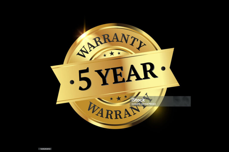 5 Jahre Garantie Badge
